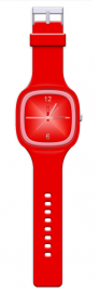 Rød ur - Silikone ur 